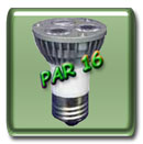  PAR16 Three 1 Watt LED Light 12V AC/DC 